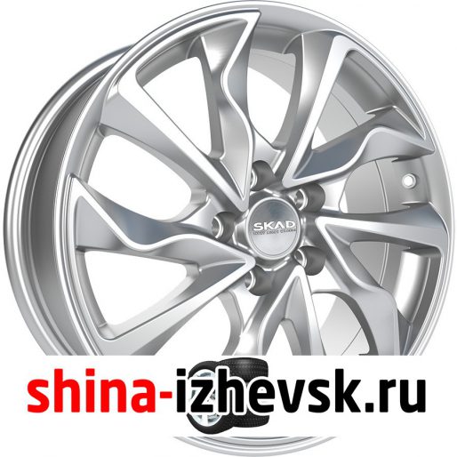 Колесный диск СКАД Marseille 7xR17 5×114.3 ET47 DIA66.1 серебристый в Ижевске